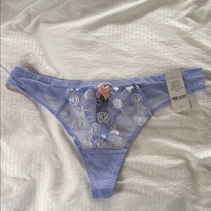 Understance | Kenza Embroidered Floral Thong | L